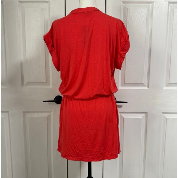 Michael Stars New Amelia Women's Red Shirt Dress Size Medium - Picture 13 of 15